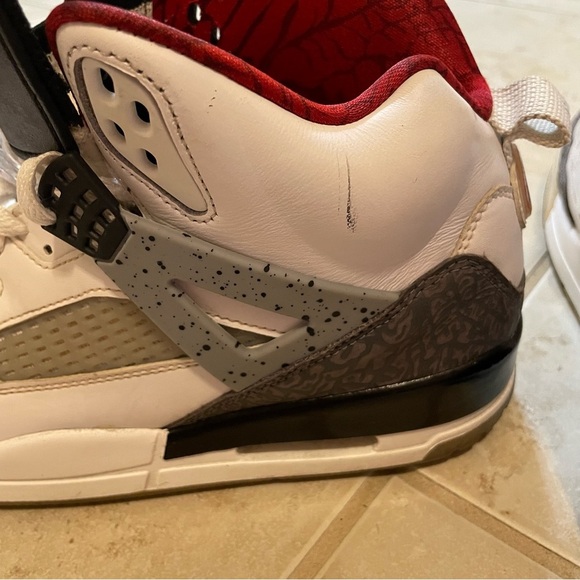 Nike AirJordan Retro Spizike White Cement HighTop Sneakers Basketball Size 11 - Picture 12 of 16